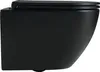 A black wall-mounted toilet shown from the side. Náhled obrázku produktu