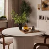 Esstisch OVARO ausziehbar Beige 100-188x90x75 cm – Moderner Produktbild-Vorschau 15