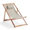 Set aus 2 Liegestühlen aus Eukalyptusholz taupe - Oviala Produktbild-Vorschau 3