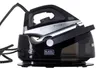 A black and silver steam iron station is shown against a white background. Produktbild-Vorschau