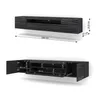 TV-meubel AURA 200 cm, SAHARA, zwart, satijnlook, geschikt Productafbeelding-voorbeeld 6