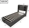 A diagram of a bed with dimensions indicated. Náhľad obrázku produktu