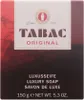 The image shows the front of a Tabac Original Luxusseife luxury soap packaging. Podgląd zdjęcia produktu