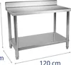 Expondo Royal Catering Edelstahl-Arbeitstisch - ECO - 120 x Produktbild-Vorschau 8