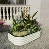 Livingandhome Hochbeet 120 x 80 x 30 cm, Blumenbeet mit 90 Produktbild-Vorschau 2