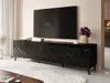 TV stolík 200 cm BERMEJO - čierny / lesklý čierny Náhľad obrázku produktu 1