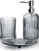 Mondex | Badezimmer Set - ARI GREY - 3-teilig - Elegantes Produktbild-Vorschau 1