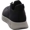 The image shows the back view of a dark blue sneaker with a thick, light gray sole. Produktbild-Vorschau