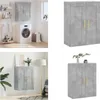 vidaXL Wandschrank Betongrau 69,5x34x90 cm Holzwerkstoff - Produktbild-Vorschau 1