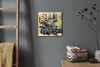 Coloray Uhr auf Leinwand 30x30 cm Wand Uhr Dekoration Produktbild-Vorschau 4
