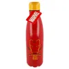 A red water bottle with an Iron Man design and a Marvel tag. Anteprima dell’immagine prodotto