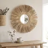 Spiegel Seegras Ø 55cm Wandspiegel Rund Flurspiegel Produktbild-Vorschau 4