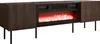 A modern TV stand with a built-in electric fireplace. Náhled obrázku produktu