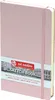 A pink sketch book with a label showing text and an illustration. Anteprima dell’immagine prodotto