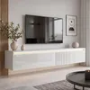 Hängendes TV-Lowboard 170 cm LUMI IV Weiß Hochglanz, Produktbild-Vorschau 2