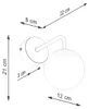 Wandlampe ASTRAL 1 schwarz 1xG9 8W Stahl/Glas 21x22x10cm Produktbild-Vorschau 8