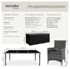 tectake® Aluminium Rattan Sitzgruppe Menorca wetterfest und Produktbild-Vorschau 5