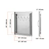 VEVOR Grill-Zugangstür, 457 x 508 mm, einzelne Produktbild-Vorschau 8