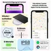 Collage of product features and benefits for an Apple AirTag pendant. Produktbild-Vorschau