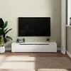 Mobili TV SONNI bianchi lucidi, da appendere, con LED, 160 Anteprima dell’immagine prodotto 2
