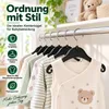 Plastard NA26 Baby-Kleiderbügel 50 Stück -drehbarer Haken, Produktbild-Vorschau 5