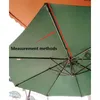 Parapluie de jardin de 3 mètres - avec 8 baleines - Voir les images du produit 2