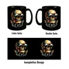 Rocker Totenkopf Tasse schwarz in Schwarz Produktbild-Vorschau 4