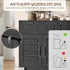 UnboxG – czarna komoda z materiałów drewnopochodnych o Podgląd zdjęcia produktu 4