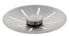 A stainless steel sink strainer with a central knob and slotted openings. Produktbild-Vorschau