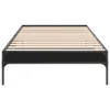 Bettgestell Schwarz 90x200 cm Holzwerkstoff und Metall Produktbild-Vorschau 4
