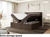 MEBLINI Boxspringbett mit Bettkasten - Gepolstert Produktbild-Vorschau 5