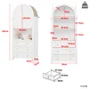 Armoire à étagères courbes, haute, 70 x 35 x 180 cm, en Voir les images du produit 5
