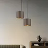 Home Sweet Home Lampenschirm aus Samt - Grau + Gold - ø20 x Produktbild-Vorschau 2