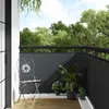 vidaXL Schermatura per balcone con occhielli, antracite Anteprima dell’immagine prodotto 2