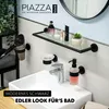 bremermann Bad-Serie PIAZZA BLACK - Glasablage mit Rahmen Produktbild-Vorschau 2