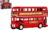 Autobus "London" czerwony dwupoziomowy metalowy/plastikowy Podgląd zdjęcia produktu 1