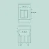 Relaxdays Einbaumülleimer, 2 Fächer, 2x 20 l, HxBxT: 41,3 x Produktbild-Vorschau 5