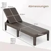 Leżak COSTWAY odporny na warunki atmosferyczne, leżak Podgląd zdjęcia produktu 3