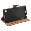 Book Case Handyhülle für Sony Xperia Z5 Schwarz Leder Produktbild-Vorschau 3