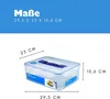 Boîte à provisions rectangulaire, 4,8 l avec grille Voir les images du produit 6