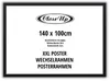 XXL Posterrahmen 100 x 140 cm schwarz Produktbild-Vorschau 1