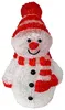 LED Schneemann Weihnachtsbeleuchtung Acryl kaltweiß 40 LEDs Strombetrieb Außen Anteprima dell’immagine prodotto