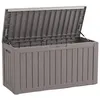 Floordirekt Gartenbox Holz-Optik wetterfeste Kissenbox 300L Produktbild-Vorschau 1