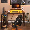 Tavolo da gioco Scrivania da gioco a forma di L, 122x82 cm Anteprima dell’immagine prodotto 3