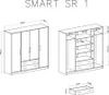 MobelZet, Kleiderschrank SMART 01, Schlafzimmerschrank, Produktbild-Vorschau 3