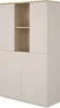 Armoire buffet Kosmo - 90x35x150cm - 4 portes -Reproduction Voir les images du produit 4