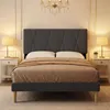 Letto matrimoniale Bealife imbottito, dimensioni 140x200 Anteprima dell’immagine prodotto 9