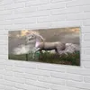 Glasbilder 125x50 Wandkunst Einhorn Wolken Produktbild-Vorschau 2