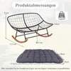 COSTWAY, záhradné hojdacie kreslo pre 2 osoby, XXL, nosnosť Náhľad obrázku produktu 3