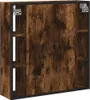 Mobile specchio bagno rovere fumé 60x16x60 cm materiale Anteprima dell’immagine prodotto 8